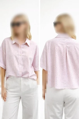 شومیز لینن راه راه