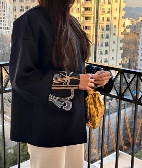 کت آستین گلدوزی