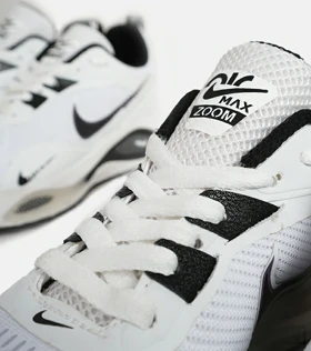 کفش کتانی مردانه و زنانه سفید مشکی Nike air zoom max