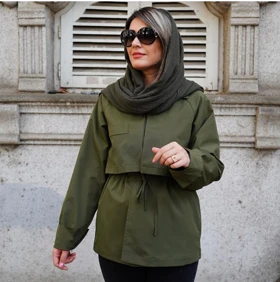 بارانی آستردار نیلای (R)