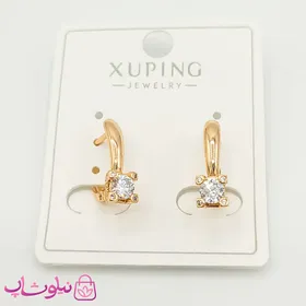 گوشواره زنانه ژوپینگ تک نگین