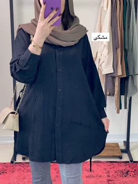 مانتو قواره دار و جلو دکمه دار