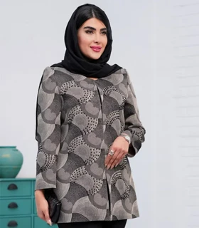 مانتو ژاکارد نگین‌دوزی کد 546