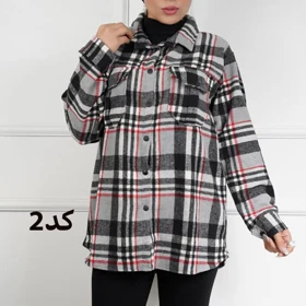 شکت چهارخونه پشمی گرم بالا 7292