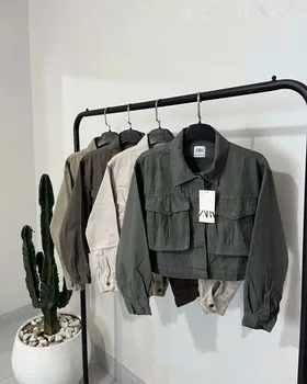 کت کتان وارداتی زارا ZARA ترک قد 45 رنگبندی