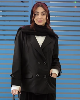 کت زنانه با آستر مشکی کد (7149)
