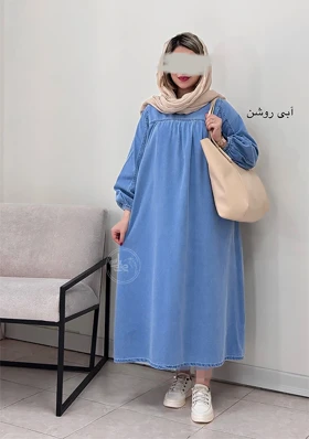 پیراهن مانتویی جین