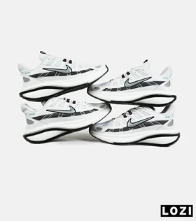 کفش کتانی مردانه و زنانه سفید طوسی نایک NIKE P-6000 مدل 7388