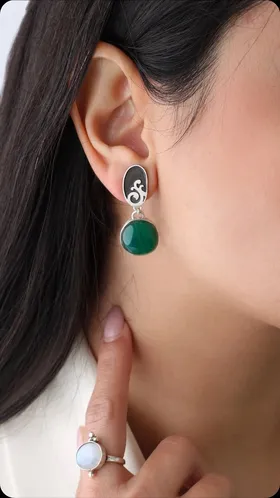 گوشواره هندی سنگ