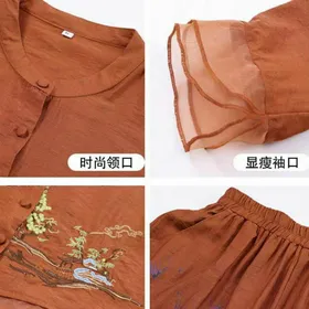 بلوز و شلوار گلدوزی
