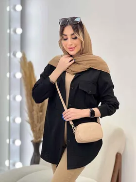 مانتو دو جیب پیله رزا