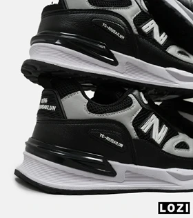 کفش کتانی مردانه مشکی طوسی NEW BALANCE yg niubailun