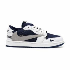 کفش و کتانی مردانه مدل نایک ترویس NIKE TRAVIS رنگ سرمه ای طوسی کد 30425