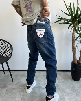 شلوار مام فیت ابی تیره سنگشور VETEMENTS