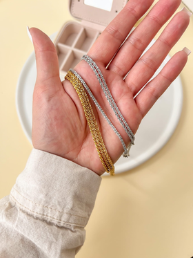 گردنبند زنانه خاویاری استیل