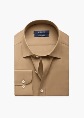 پیراهن کلاسیک فلورا ساده نسکافه‌ای