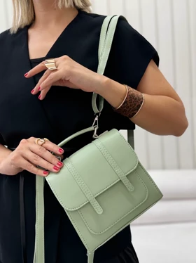 کیف زنانه دوشی و کوله پشتی پاپیتال (سبز)