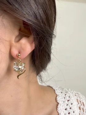 گوشواره جواهری روباه
