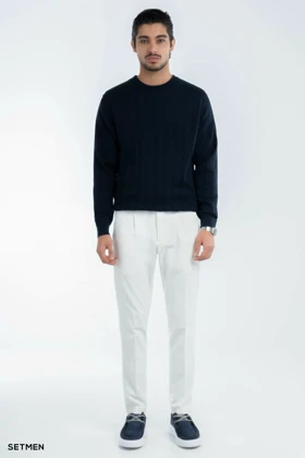 بافت مردانه یقه گرد کلاسیک