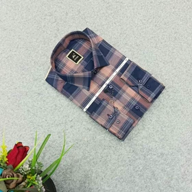 پیراهن چهارخونه مردانه قواره ازاد ( قواره کلاسیک )