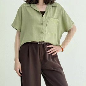 شومیز جین کاغذی زنانه