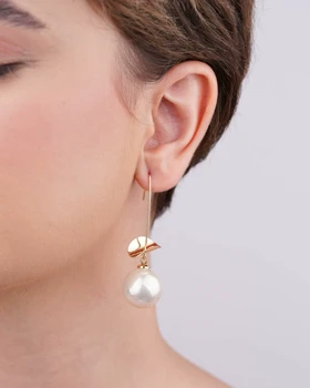 گوشواره فانتزی طرح مروارید