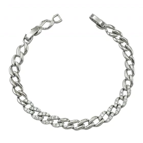 دستبند زنانه طرح کارتیه مدل روناک نگین‌دار ژوپینگ