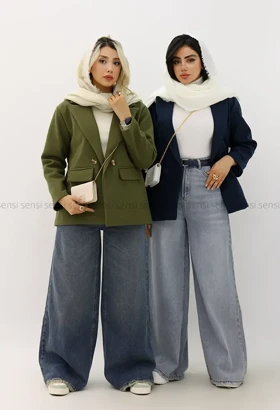 شلوار جین شافل بگ کد1005011