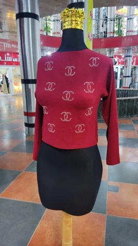 کراپ بافت یقه گرد