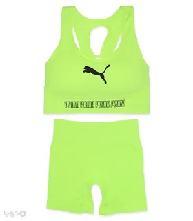 ست شورت و نیم‌تنه کاپ‌دار کبریتی کد A16 طرح Puma