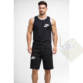 ست حلقه و شلوارک مردانه نایک پنبه‌ای قواره دار