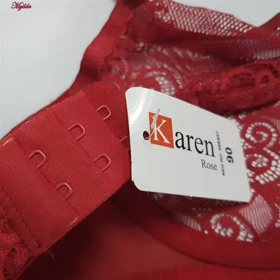 ست شورت و سوتین زنانه مدل فنردار رنگ قرمز کارنا رز کد 5431