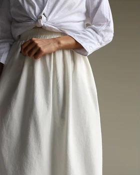 دامن کتان yashli_midi