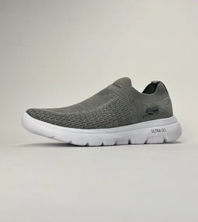 کفش راحتی اسکچرز جورابی بدون بند طوسی