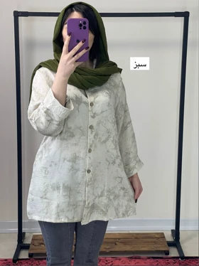 پیراهن دکمه دار یقه مردانه پتینه