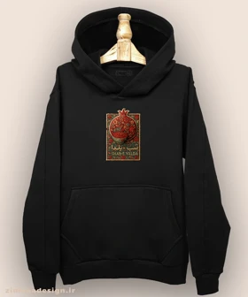 هودی مردانه و زنانه طرح شب یلدا تلفیق با هنر فرش ایرانی