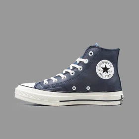 کانورس چرم سرمه ای ساق‌دار Converse Obsidian Leather Hightop