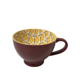 فنجان لته خوری طرح دار رنگی دنی هوم / BA58