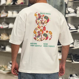 تیشرت مردانه مدل پاندا رنگ سفید کد 992583