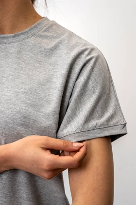 تیشرت باکسی آستین سرخود زنانه