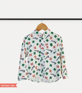 پیراهن پسرانه طرح ماینکرافت