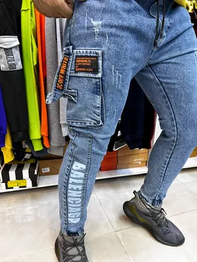 شلوار اسلش جین شش جیب