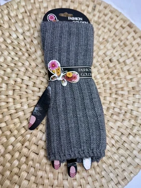 دستکش بافت دخترانه ساق کوتاه