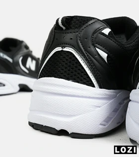 کفش کتانی زنانه و مردانه مشکی سفید NEW BALANCE 530