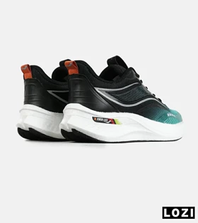 کفش کتانی مشکی سبز Saucony Ride Review v.2 مدل 7723