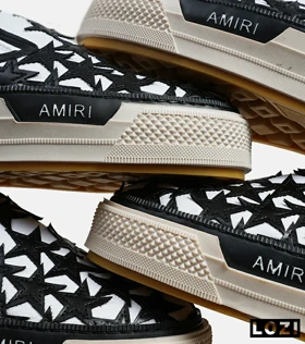 کفش اسنیکرزسفید مشکی Amiri Stars