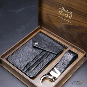 ست جاکارتی و جاکلیدی چرم mrc1318-33