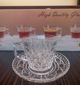 ست فنجان و نعلبکی چای خوری طرحدار