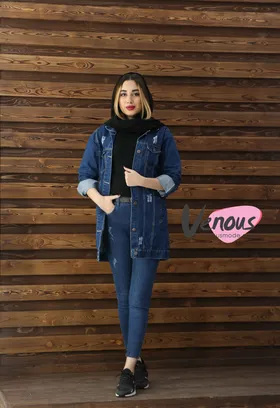 کت جین DEFACTO آبی کاربنی