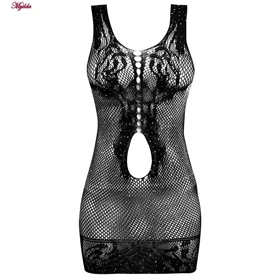 سرهمی فانتزی نگین‌دار زنانه مشکی کد 4860-7101